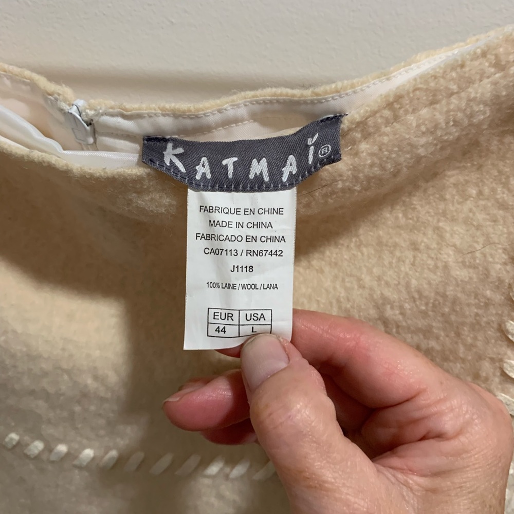 Katmat Vintage Wool below knee length Skirt